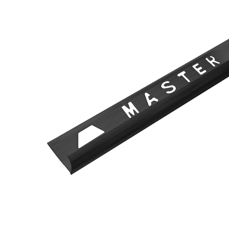MASTER TILE TRIM TTMH0823-R158 MATT BLACK ALUMINUM FLOOR, ACCESSORIES PLAIN